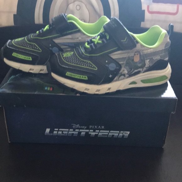 Disney Shoes Buzz Lightyear Light Up Sneakers Poshmark